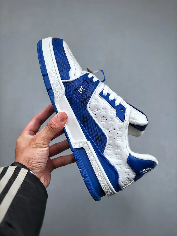 Louis Vuitton #54 Signature Blue White Trainer