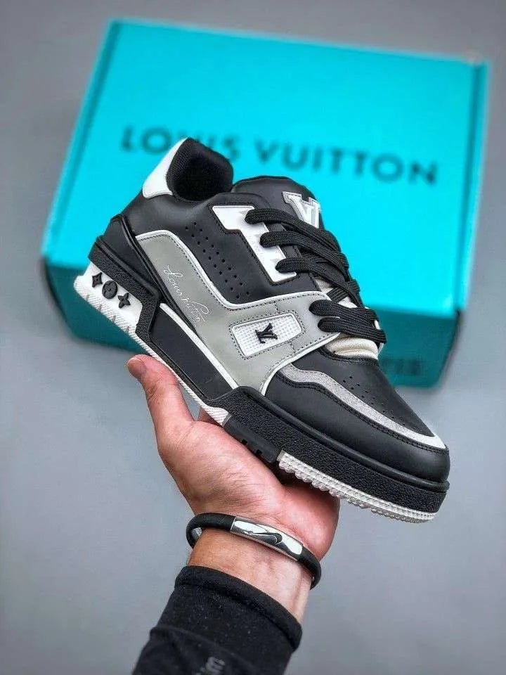Louis Vuitton Signature Black Gray Trainer