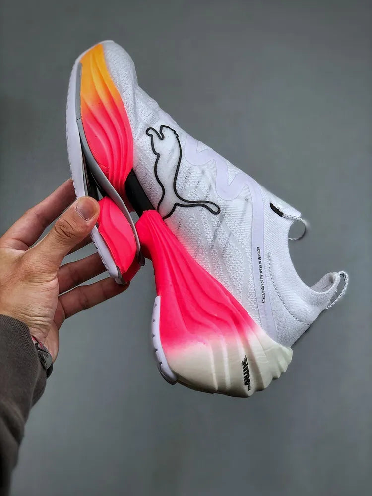 Puma Fast RB Nitro Elite White & Sun Stream
