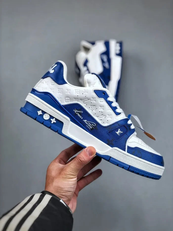 Louis Vuitton #54 Signature Blue White Trainer