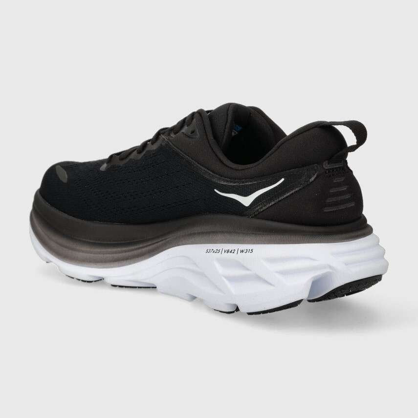 HOKA Bondi 8 Black & White