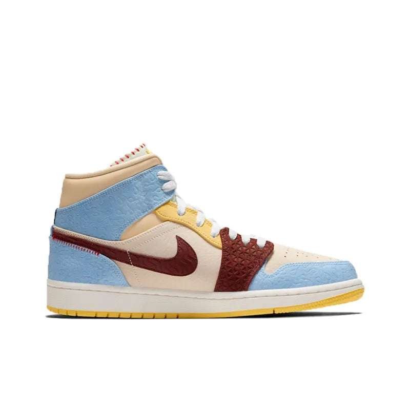 Air Jordan 1 Mid SE Fearless Maison Chateau Rouge