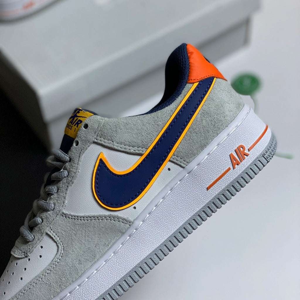 Nike Air Force 1 Grey Navy Orange