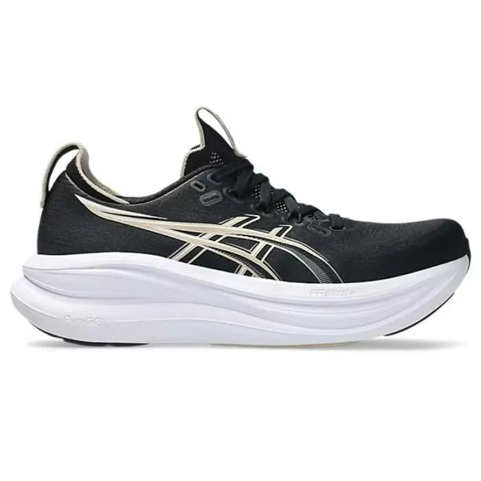 ASICS  GEL-NIMBUS 28 Black & Feather Grey EXTRA WIDE