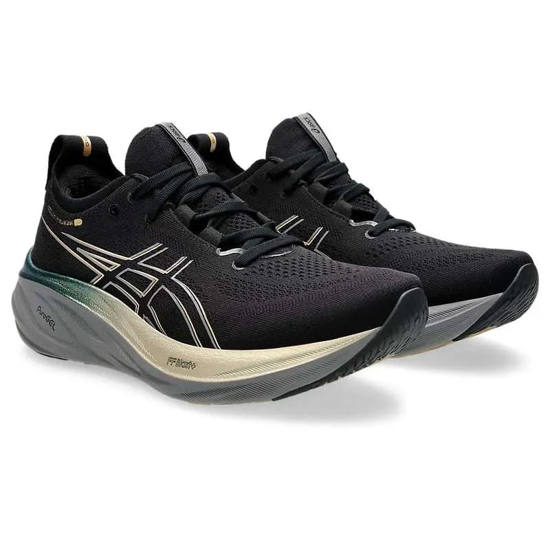 Asics Gel-Nimbus 26 Platinum Black & Champagne