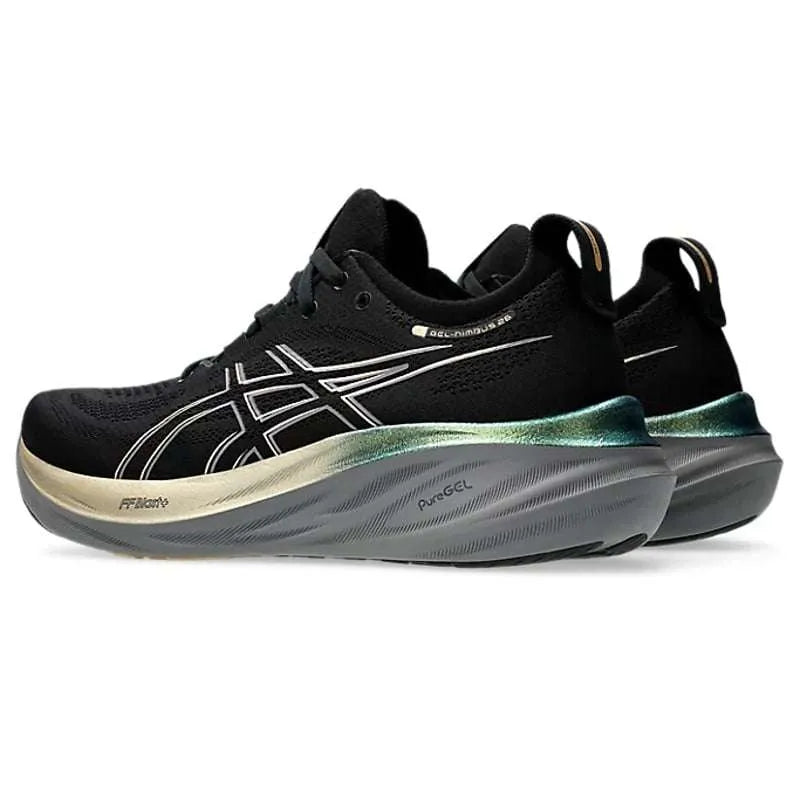 Asics Gel-Nimbus 26 Platinum Black & Champagne