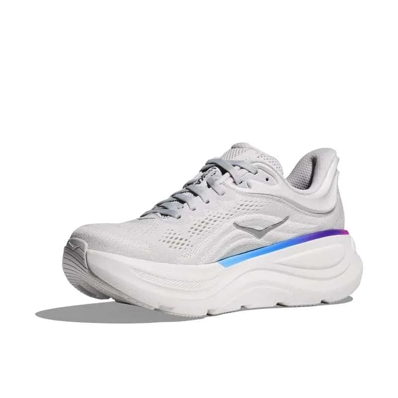 HOKA Bondi 9 Cosmic Grey & White