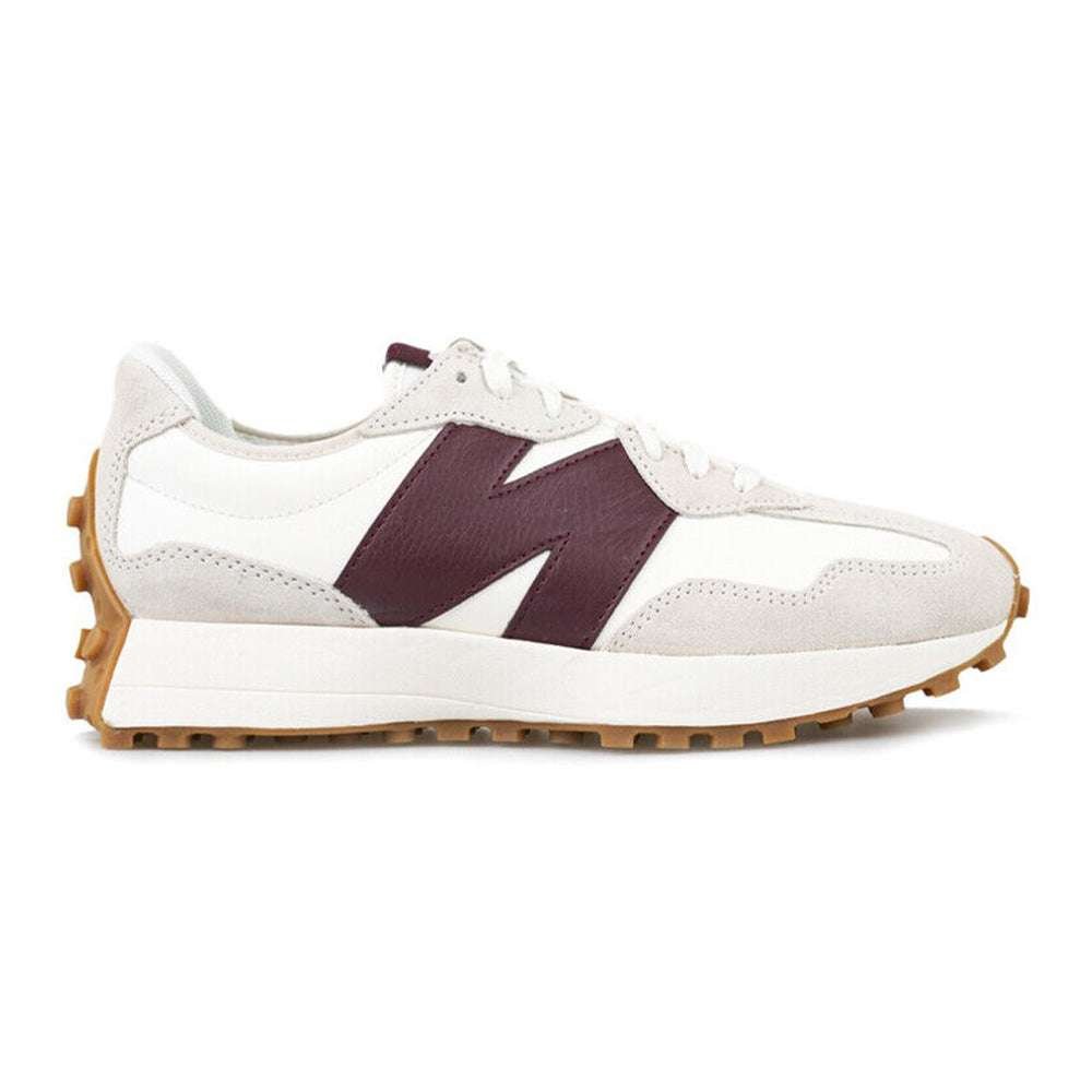 New Balance 327 White Dark Red