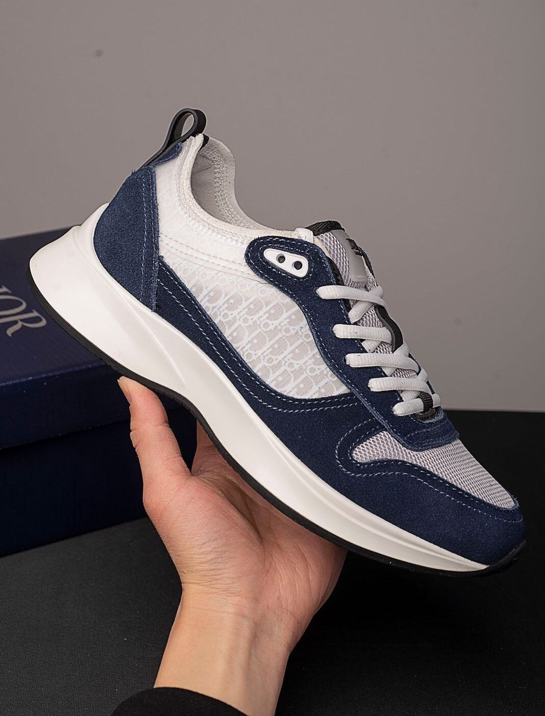 Dior Suede And Fabric B25 Blue/White