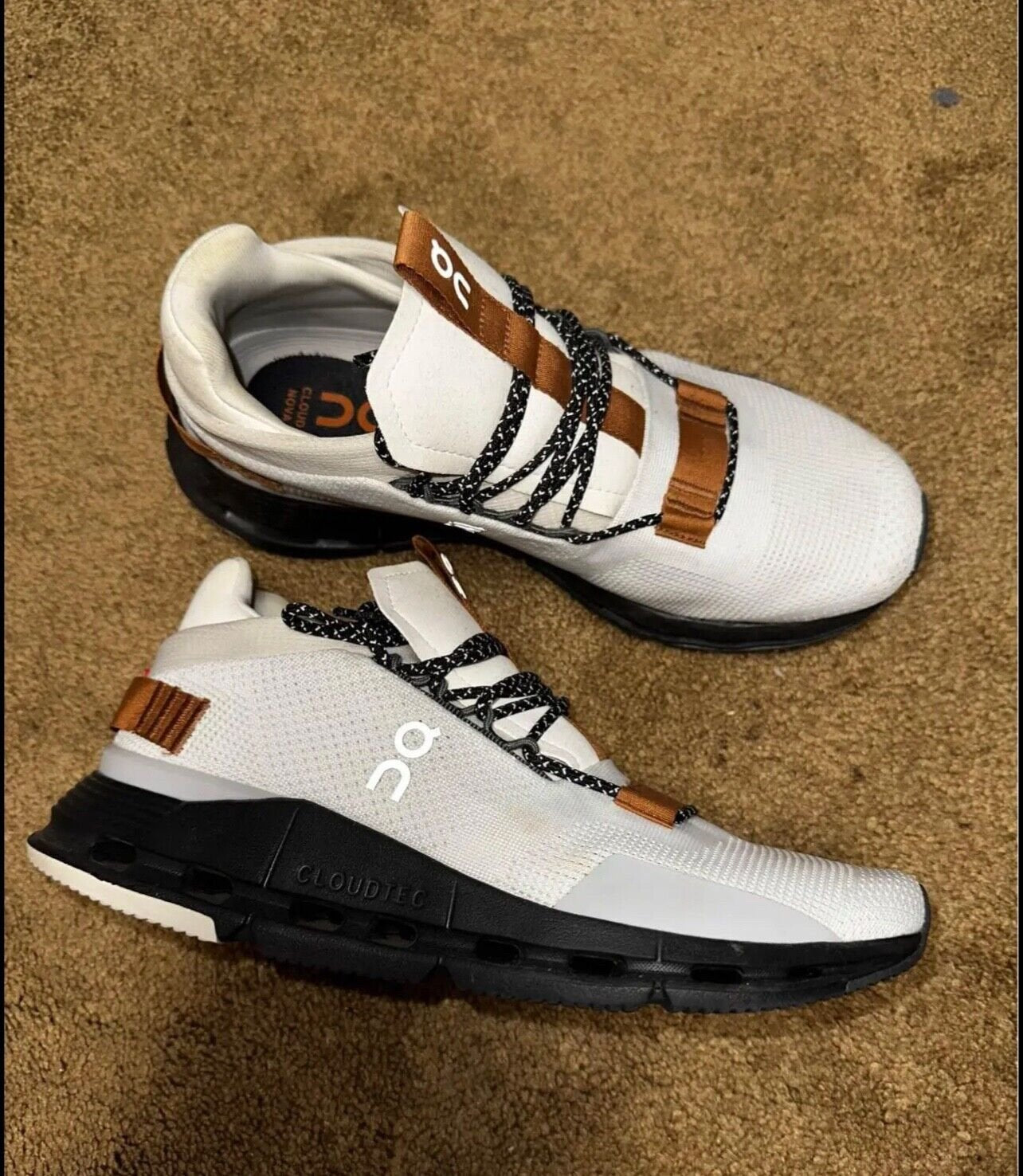 On Running Cloudnova White Shoes