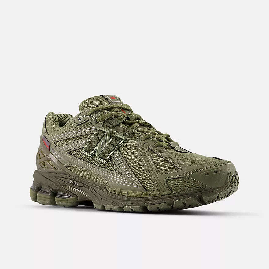New Balance 1906R Shoes Dark Olivine with Silver Metallic